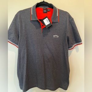 Hugo Boss men’s polo size L slim fit new with tags.